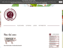 Tablet Screenshot of fleischerei-eckart.de